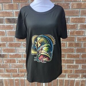 VIBRANT FISH, DESIGN T- Shirt ( Size: XL)